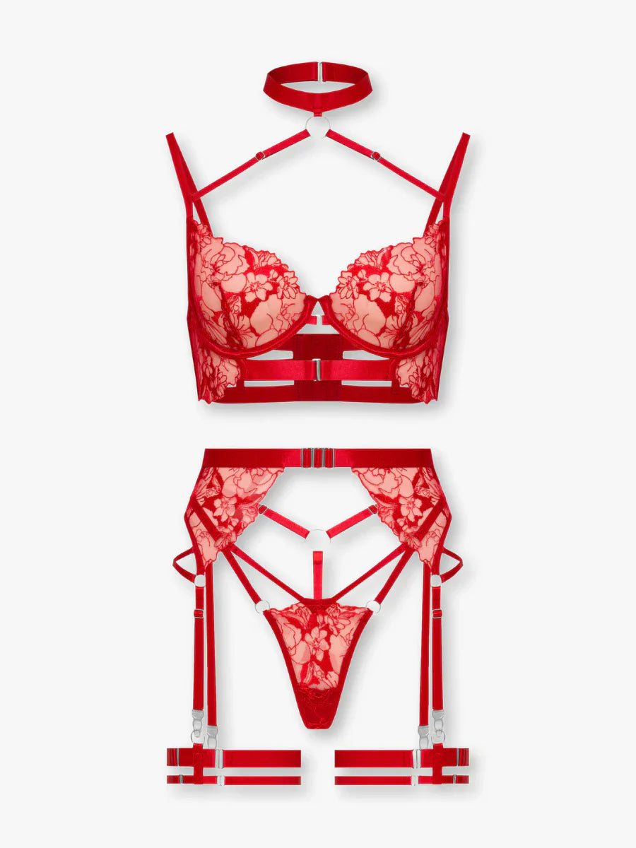 Georgina - Red Lingerie Set