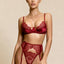 Pure Lace Series - Garter Set – Red